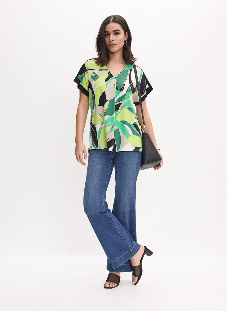 Joseph Ribkoff - Palm Print Blouse