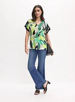 Joseph Ribkoff - Palm Print Blouse
