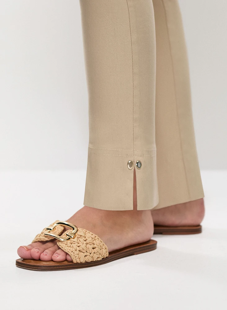 Pantalon à jambe étroite enfiler