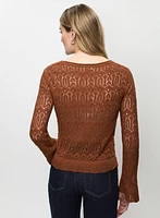 Pull léger en tricot ajouré