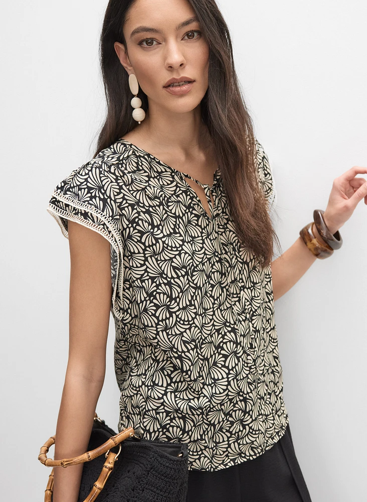Flutter Sleeve Blouse