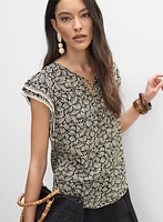 Flutter Sleeve Blouse