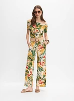 Tropical Off-Shoulder Top