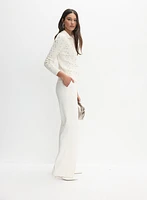 Pantalon à nervures