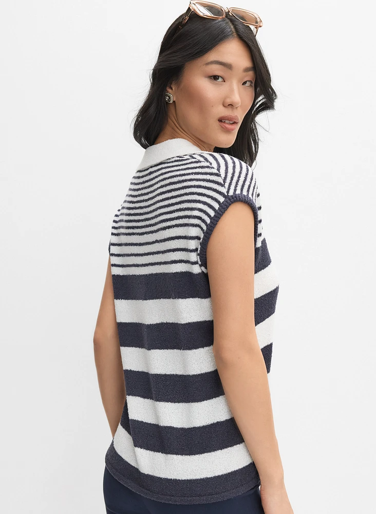 Striped Collar Sweater
