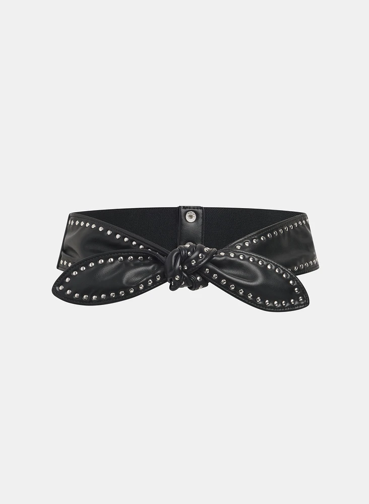 Knotted Vegan Leather Belt