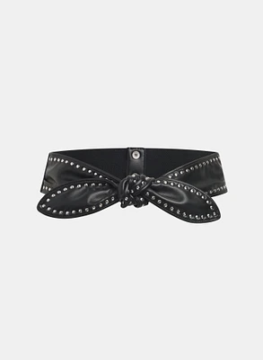 Knotted Vegan Leather Belt