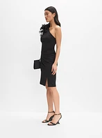 Ruffled One-Shoulder Dress