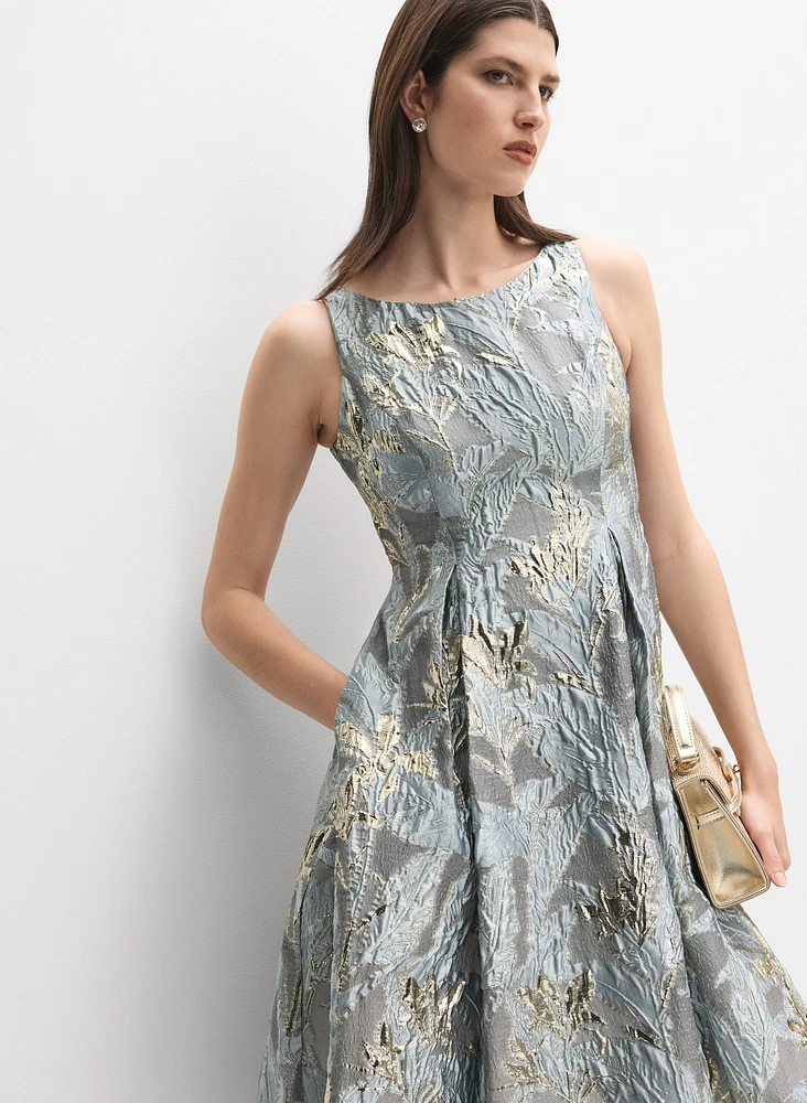 Floral Jacquard Dress