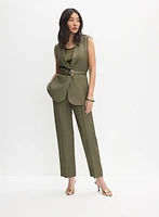 Satin Front Tank Top