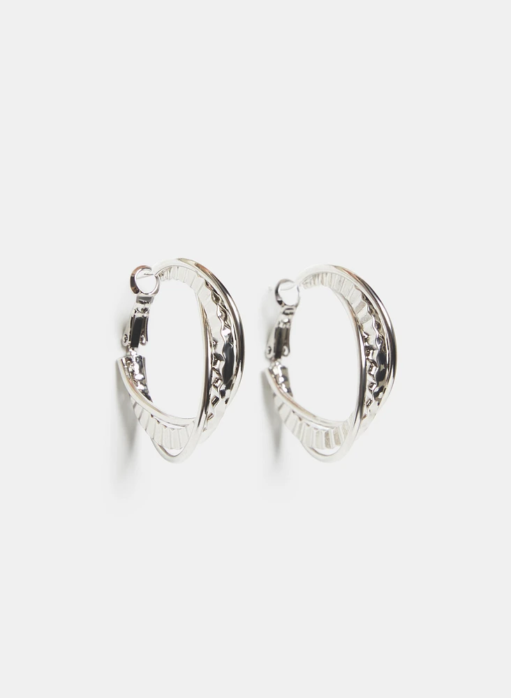 Intertwined Hoop Earrings