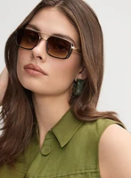 Rectangle Metal Sunglasses