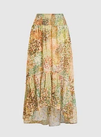 Jupe maxi en crêpe extensible