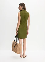 Robe à poches appliquées