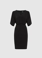 Adrianna Papell - Split Sleeve Blouson Dress