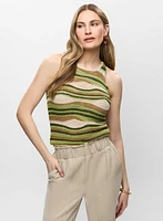 Camisole en tricot à maille ouverte