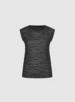Textured Jacquard Knit Top