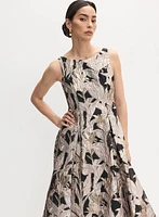 Adrianna Papell - Fit-&-Flare Jacquard Dress