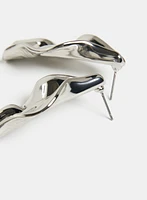 Folded Abstract Stud Earrings