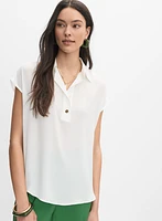 Blouse à demi boutonnage