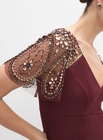 Robe ajustée en chiffon