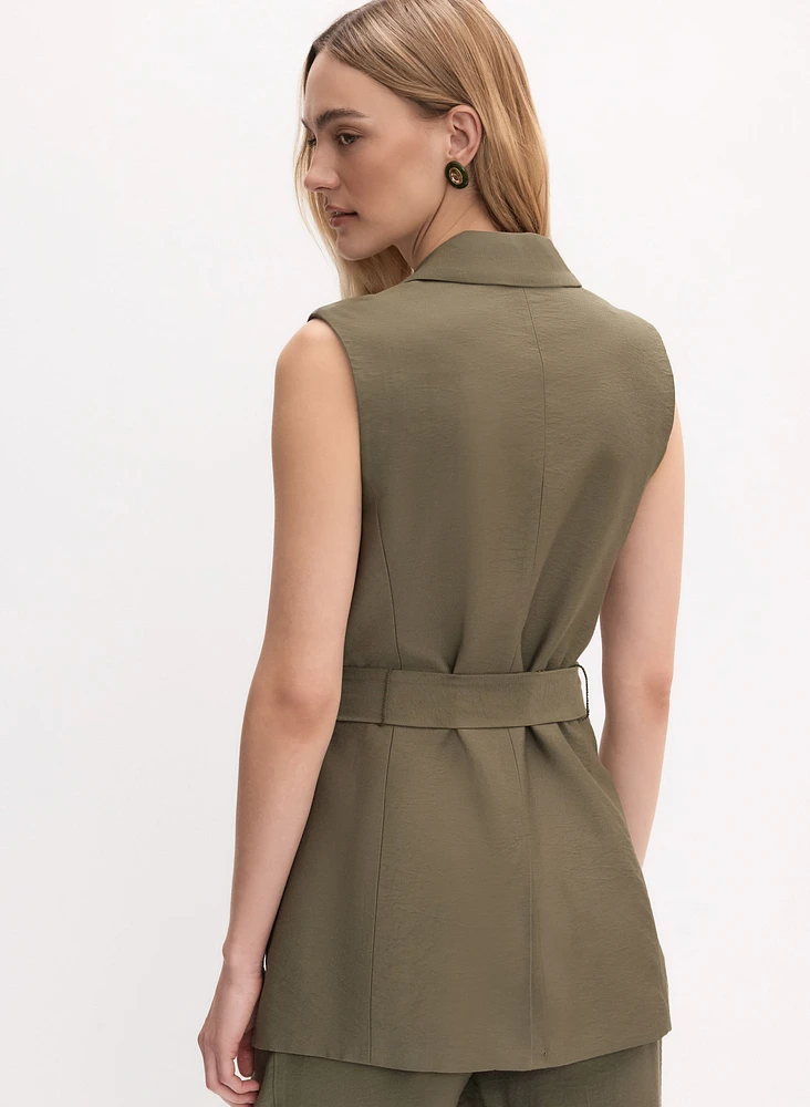 Long Belted Vest