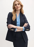 Blazer à col crant