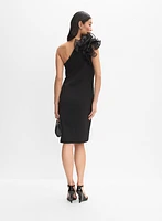 Ruffled One-Shoulder Dress