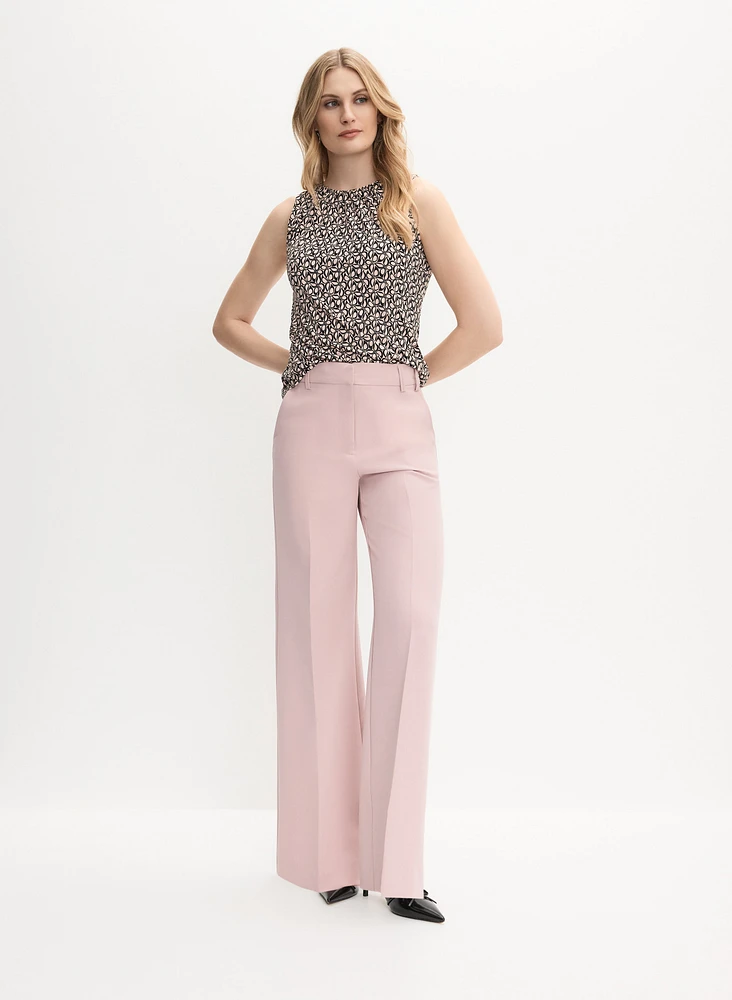Geometric Butterfly Print Top