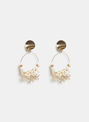 Starfish Drop Earrings