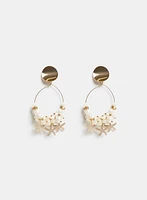 Boucles d'oreilles coquillages et étoiles de mer