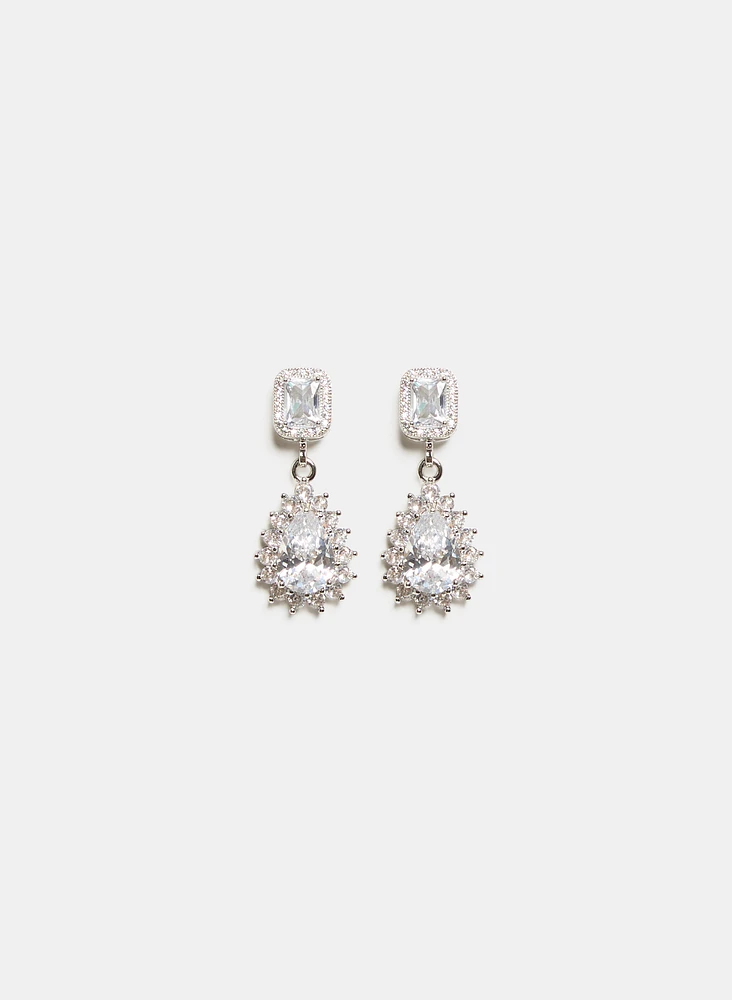 Boucles d'oreilles pendantes en goutte d'eau