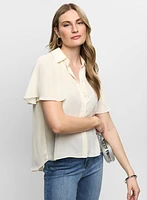Flutter Sleeve Blouse
