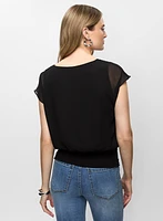 V-Neck Chiffon Blouse