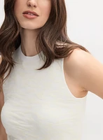 Knit Crew Neck Tank Top
