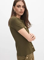 Knit Polo Top