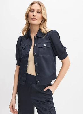 Veste à manches bouffantes