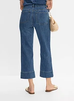 Cropped Straight-Leg Jeans