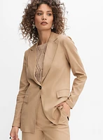 Blazer en lin extensible