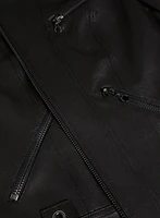 Vex - Cropped Faux Suede Jacket