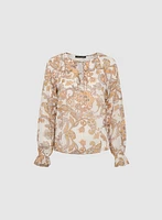 Blouse paisley en chiffon