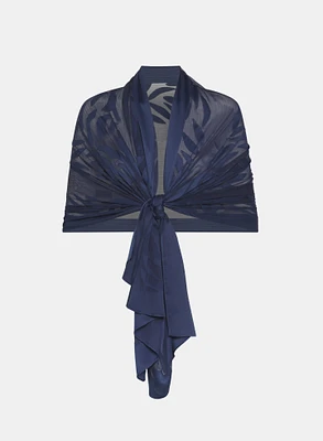 Jacquard Leaf Scarf