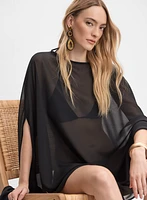 Asymmetric Chiffon Cape