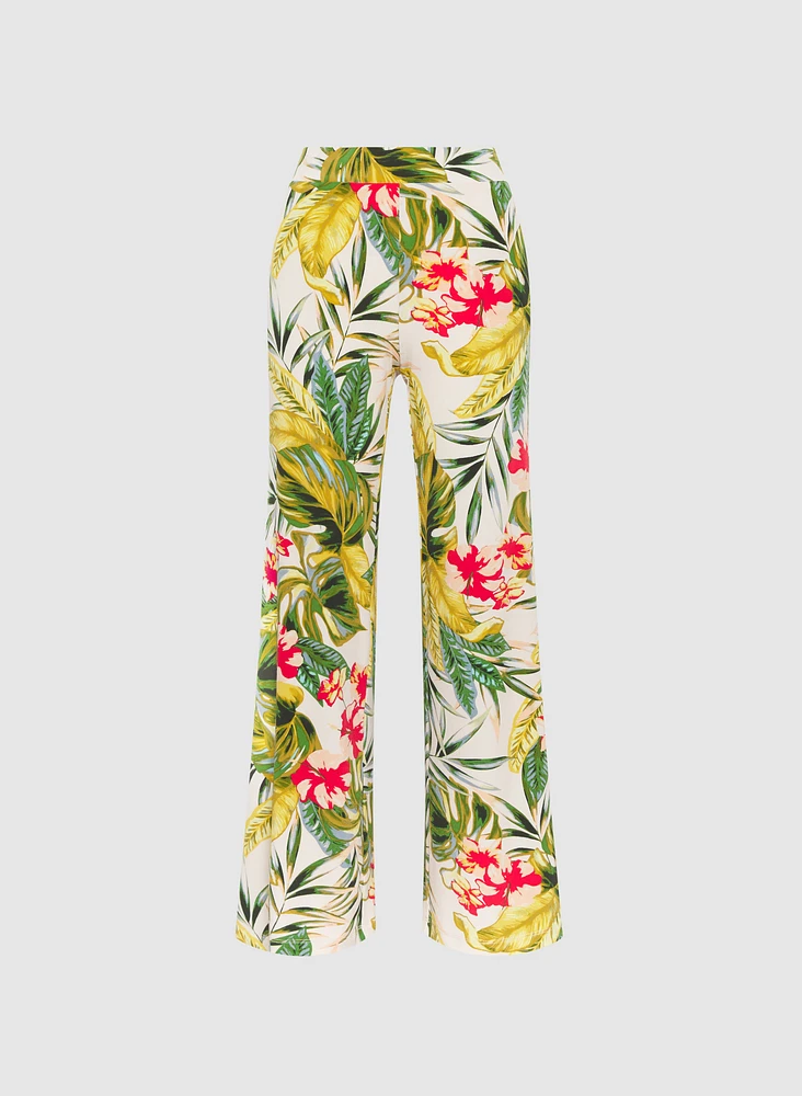 Pantalon tropical à jambe large