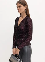 Haut à paillettes