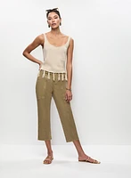 Camisole avec franges et jean à jambe étroite