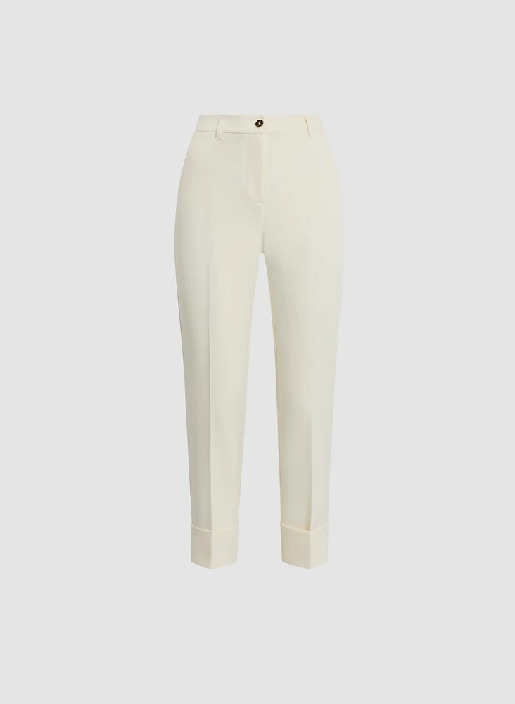 Cuff Detail Ankle Pants