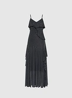 Robe à pois en chiffon