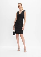 Adrianna Papell - Fitted Cowl Neck Dress