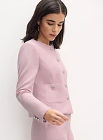 Short Collarless Jacket